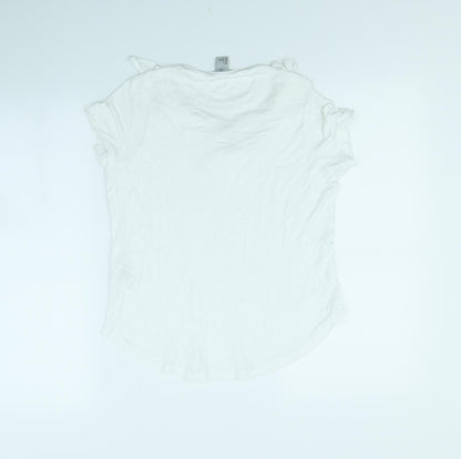 Womens UK Size S H&M White Basic Tank
