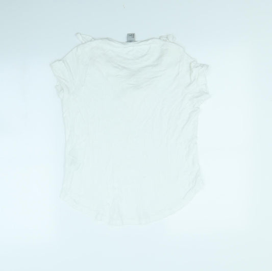Womens UK Size S H&M White Basic Tank
