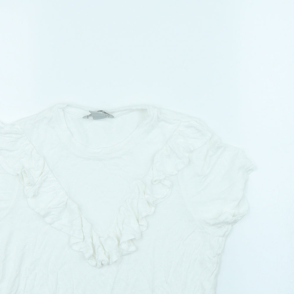 Womens UK Size S H&M White Basic Tank