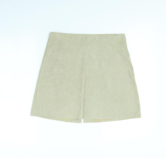 Atmosphere Womens Beige  Corduroy Mini Skirt Size 12