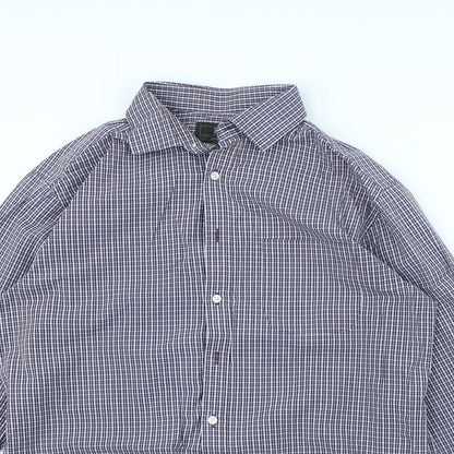 Mens UK Collar Size 42 M&S Smart Red  Dress Shirt
