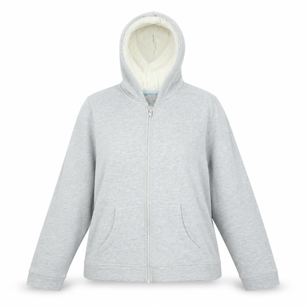 Front view of Debenhams women’s grey jacket, size UK 14, - sleepwear