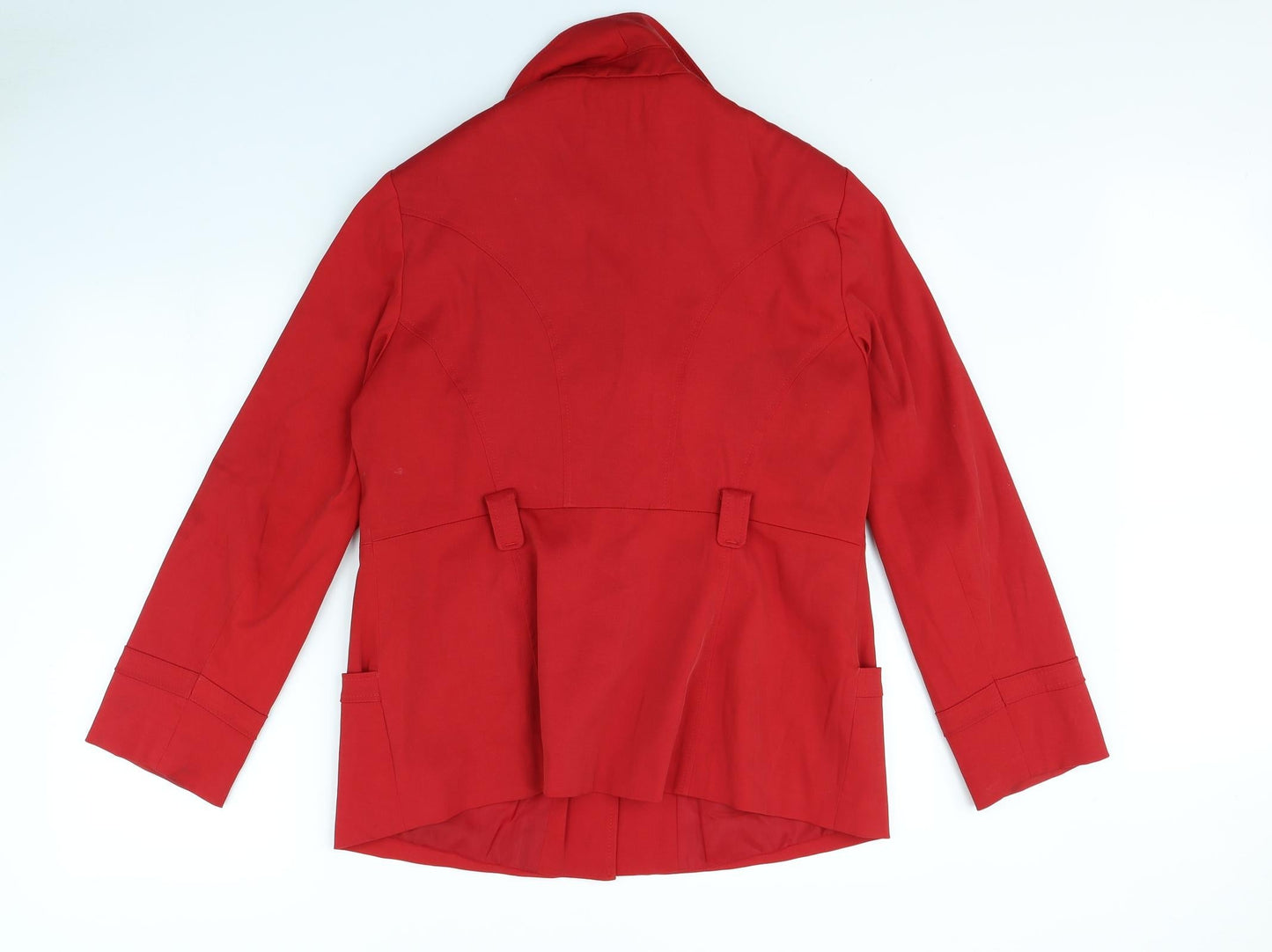 Womens UK Size 16 BHS Red Overcoat