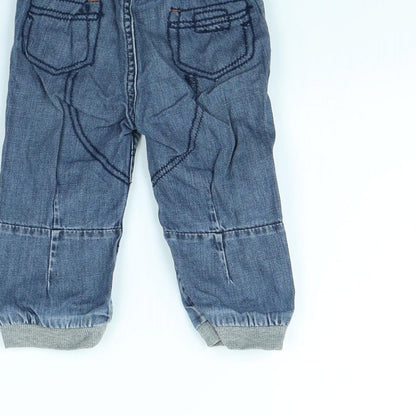 George Baby Blue   Cargo Trousers Size 12 Months