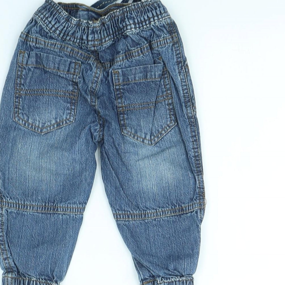 Rebel Baby Blue   Cargo Trousers Size 9 Months