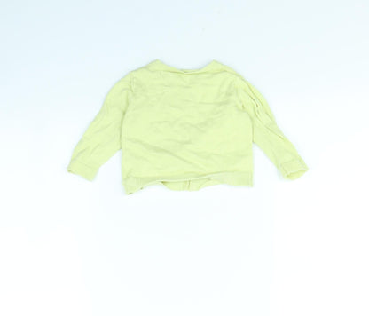 Mothercare Girls Green   Cardigan Jumper Size 3-6 Months