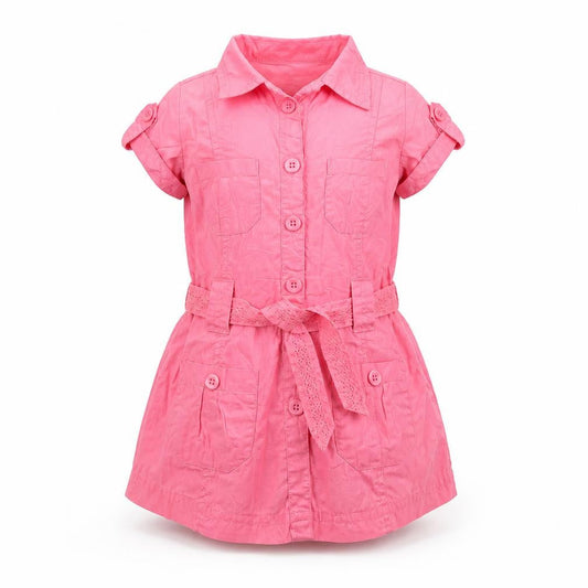 Early days Girls Pink   Pinafore/Dungaree Dress  Size 6-9 Months