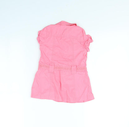 Early days Girls Pink   Pinafore/Dungaree Dress  Size 6-9 Months