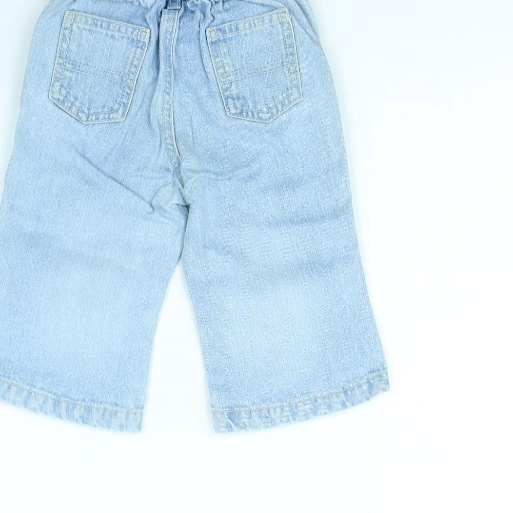 m&s Baby Blue   Capri Jeans Size 9 Months