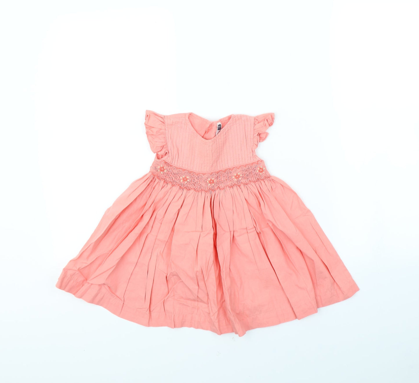 M&Co Girls Pink   Fit & Flare  Size 12 Months