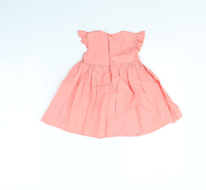 M&Co Girls Pink   Fit & Flare  Size 12 Months