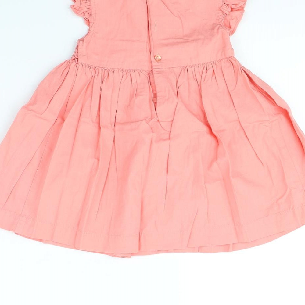 M&Co Girls Pink   Fit & Flare  Size 12 Months