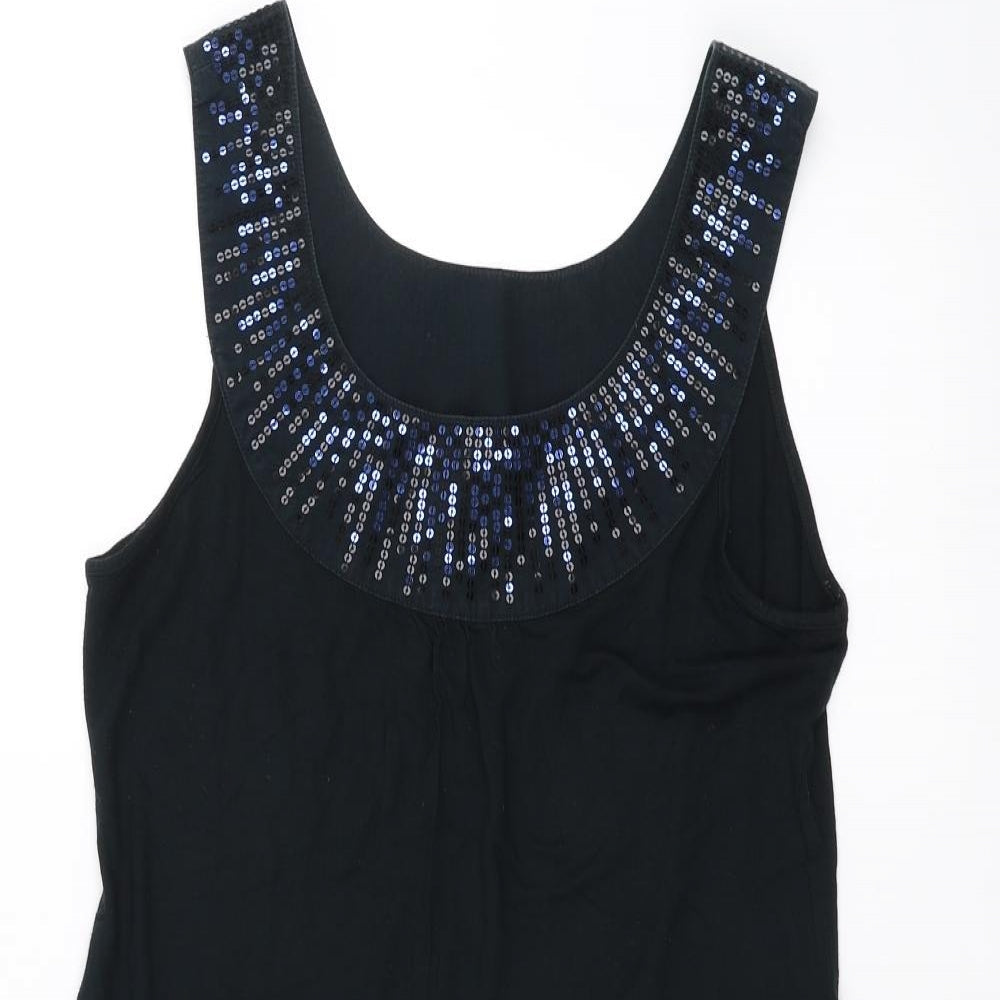 Womens UK Size L espirit Black Basic Tank