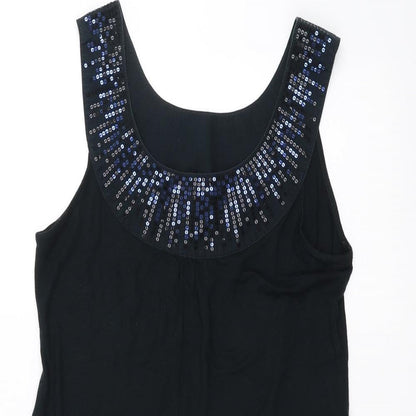 Womens UK Size L espirit Black Basic Tank
