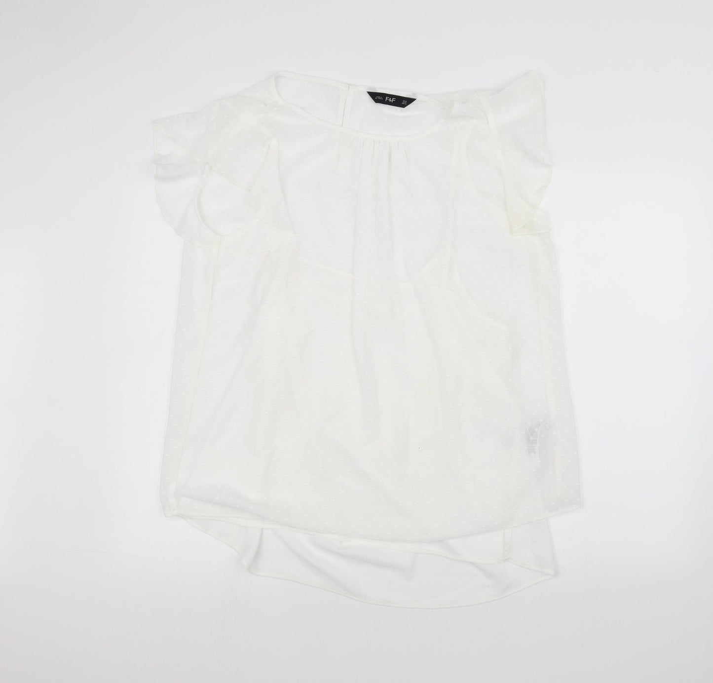 F&F Womens White   Basic T-Shirt Size 18