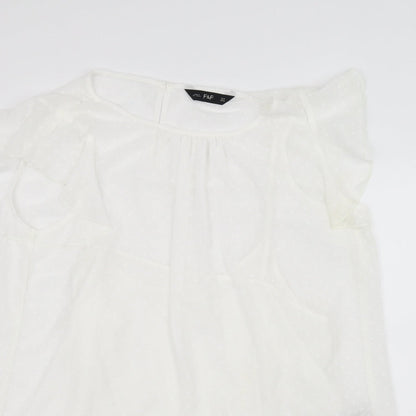 F&F Womens White   Basic T-Shirt Size 18