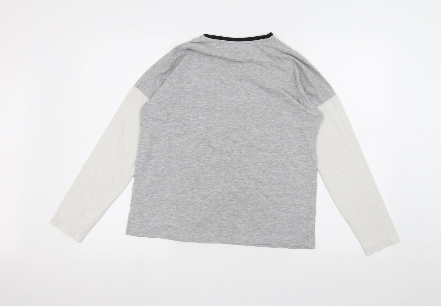 Preworn Girls Grey   Basic T-Shirt Size 15 Years  - this girl loves sleep