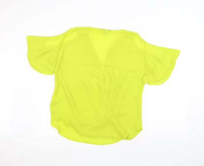 Womens UK Size 12 New Look Green Basic Blouse