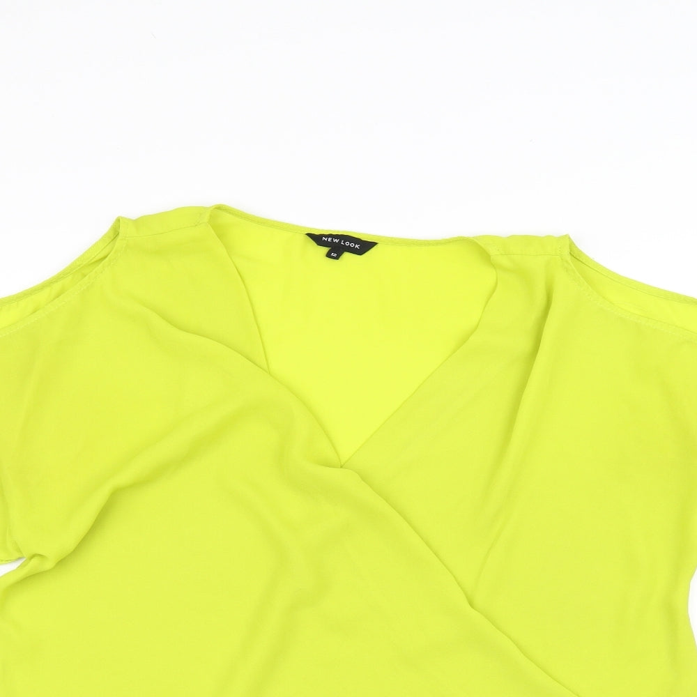 Womens UK Size 12 New Look Green Basic Blouse