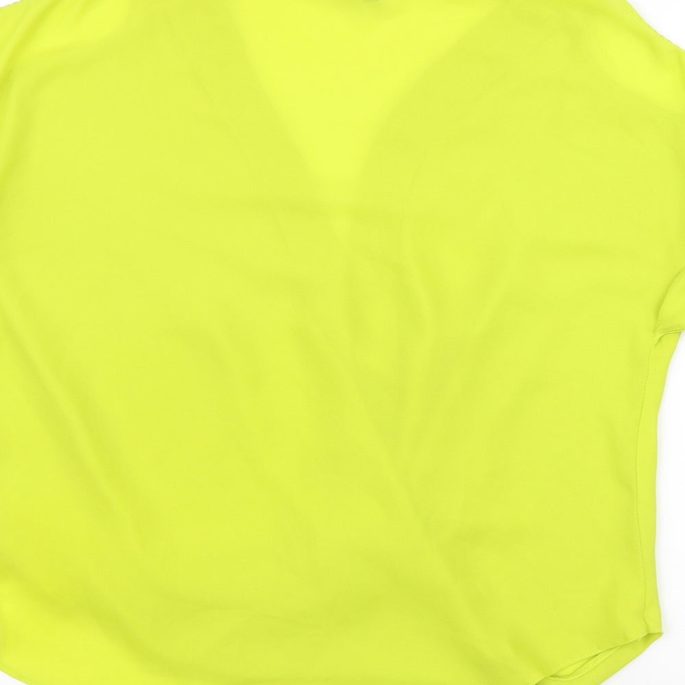 Womens UK Size 12 New Look Green Basic Blouse