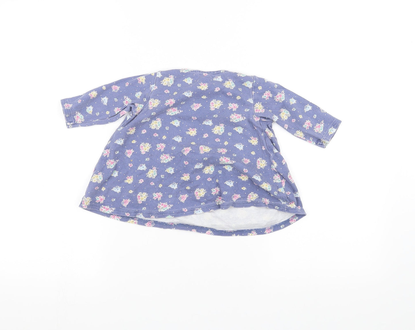 NEXT Girls Blue Floral  A-Line  Size 6-9 Months