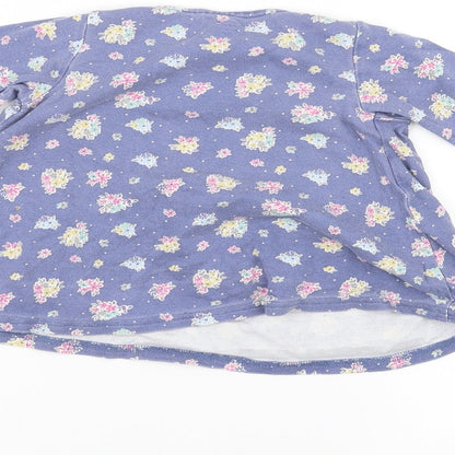 NEXT Girls Blue Floral  A-Line  Size 6-9 Months