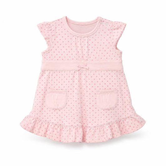 MINIMODE Baby Pink Polka Dot  A-Line  Size 3-6 Months