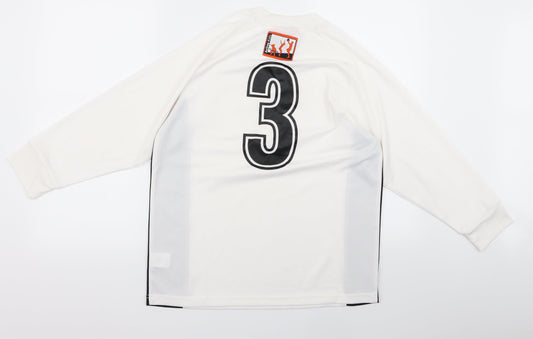 Preworn Boys White   Pullover Jumper Size M