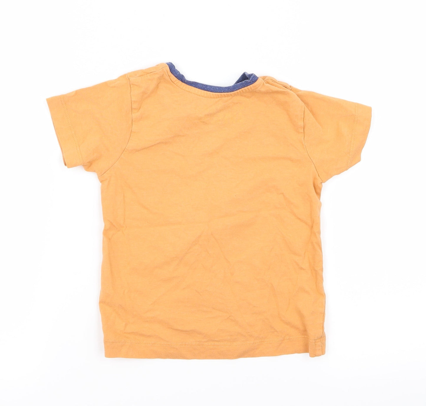 George Boys Orange   Basic T-Shirt Size 18-24 Months  - robot