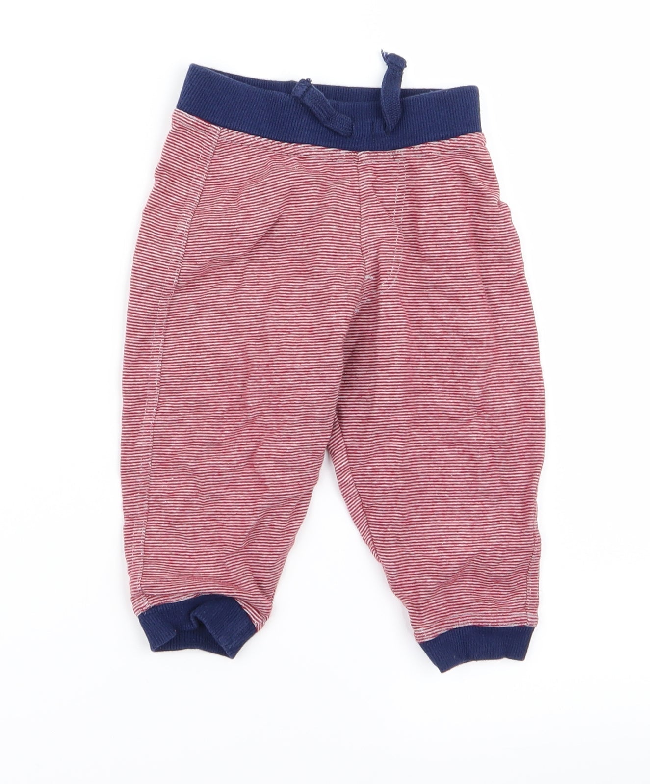 lily dan Baby Red Striped  Jogger Trousers Size 12 Months