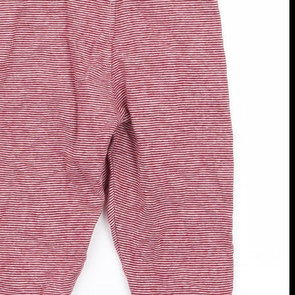 lily dan Baby Red Striped  Jogger Trousers Size 12 Months
