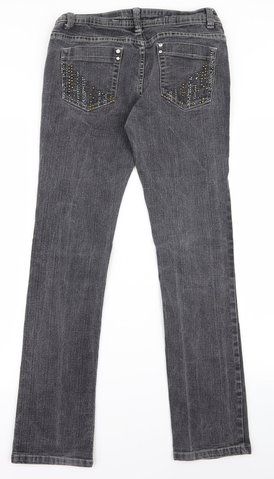 chickster Womens Grey   Tapered Jeans Size 8 L29 in