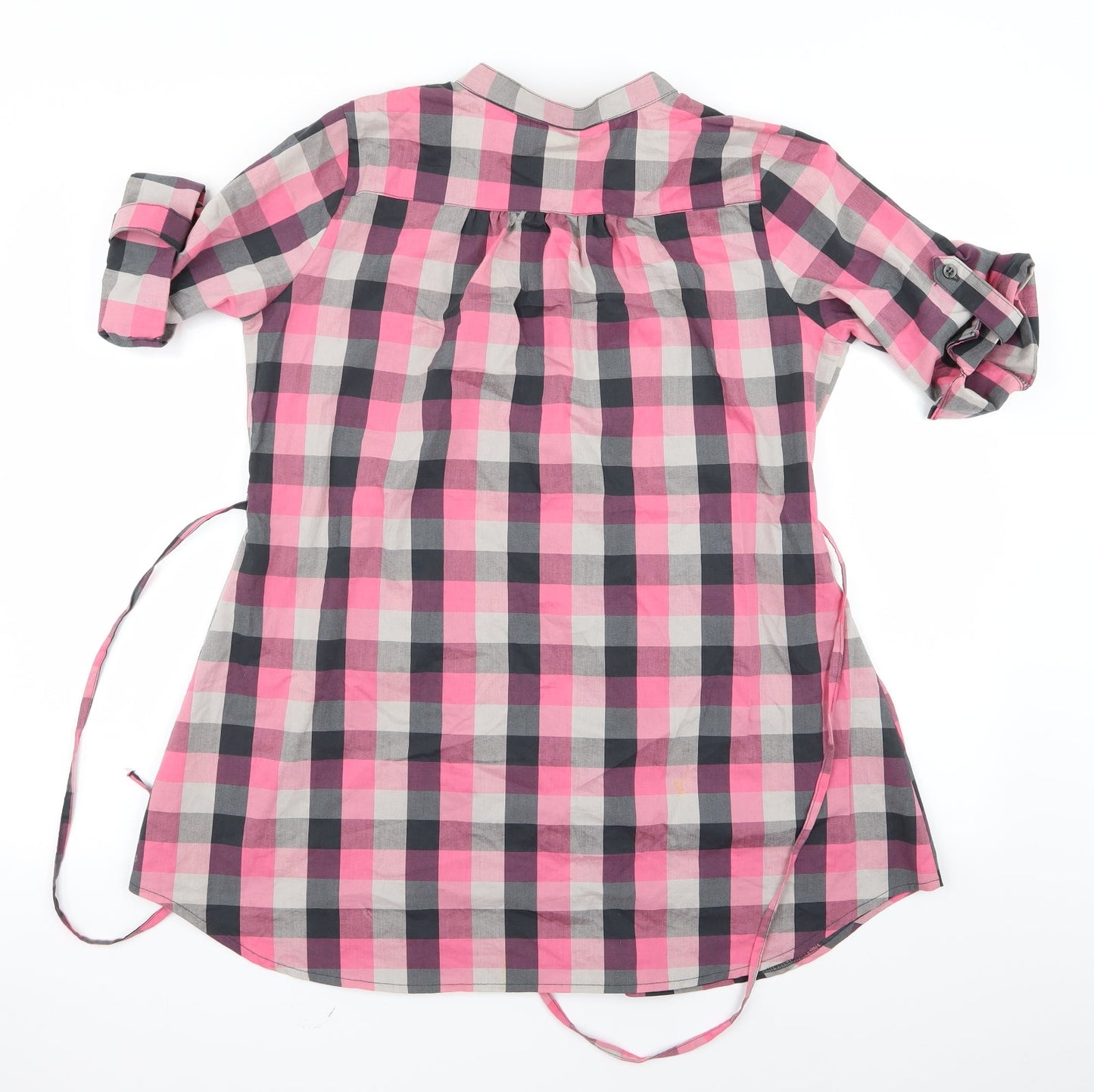 Womens UK Size 8 Preworn Pink Basic Button-Up
