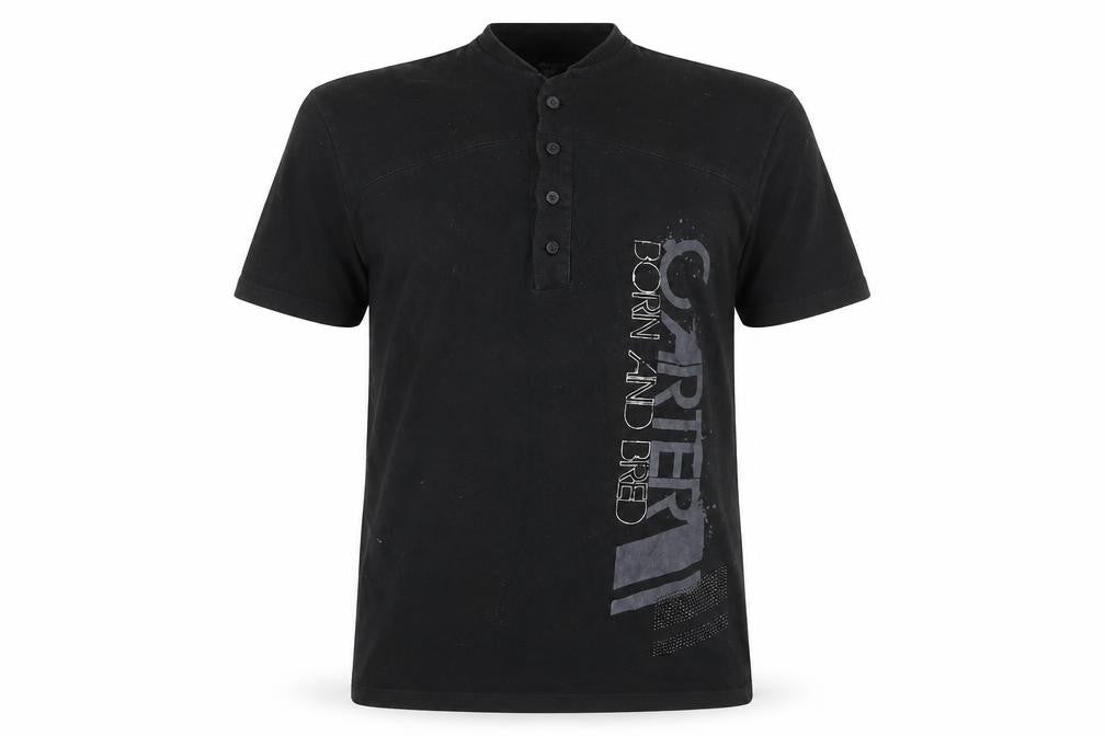 Front view of carteerr men’s beige t-shirt, size M