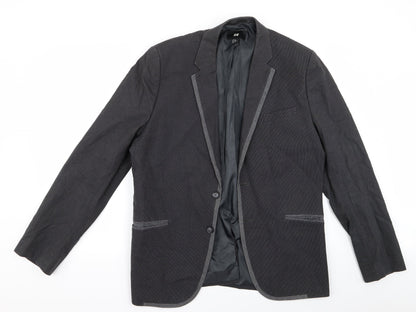 H&M Womens Grey   Trench Coat Coat Size 34
