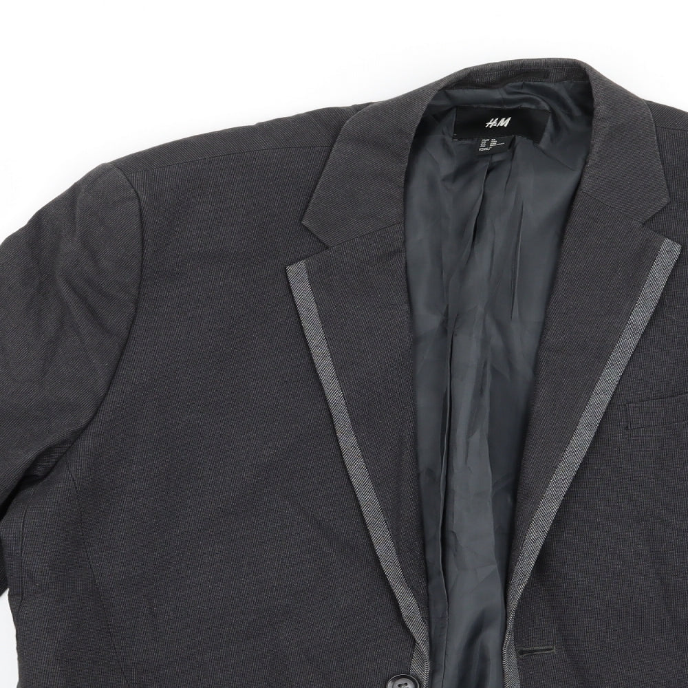 H&M Womens Grey   Trench Coat Coat Size 34