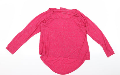Womens UK Size 12 Preworn Pink Basic T-Shirt