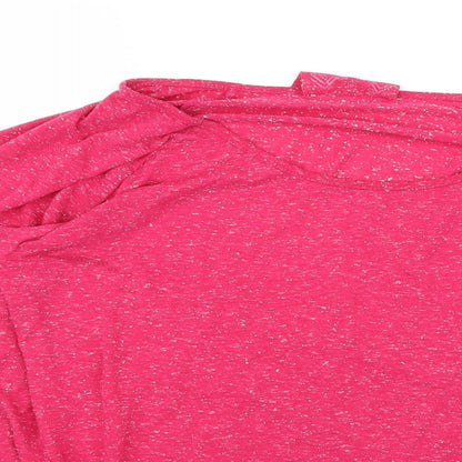 Womens UK Size 12 Preworn Pink Basic T-Shirt
