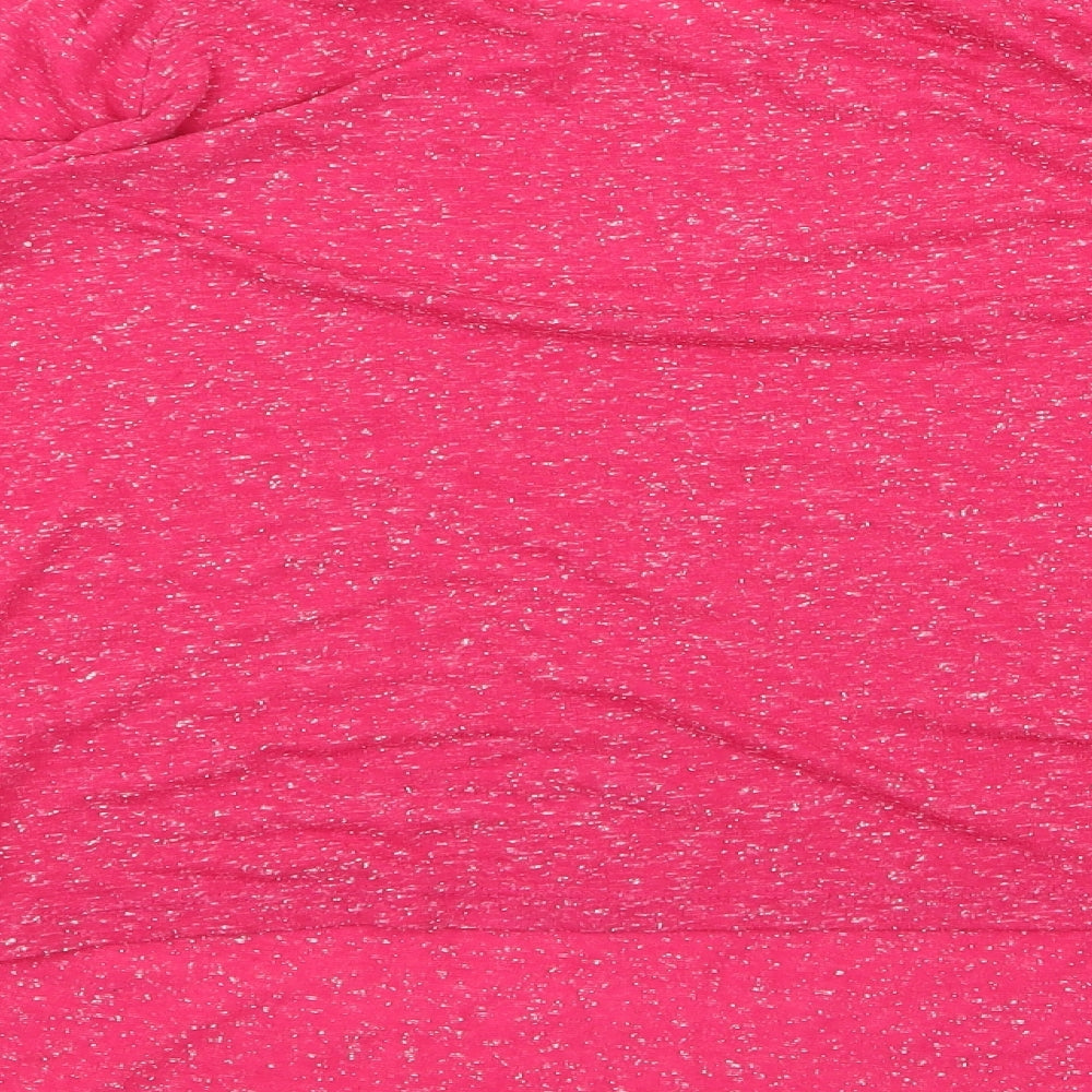 Womens UK Size 12 Preworn Pink Basic T-Shirt