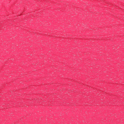 Womens UK Size 12 Preworn Pink Basic T-Shirt