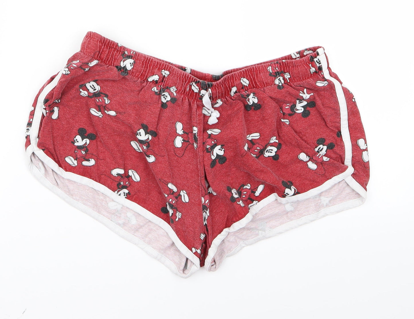 Disney Womens Red Animal Print  Hot Pants Shorts Size S