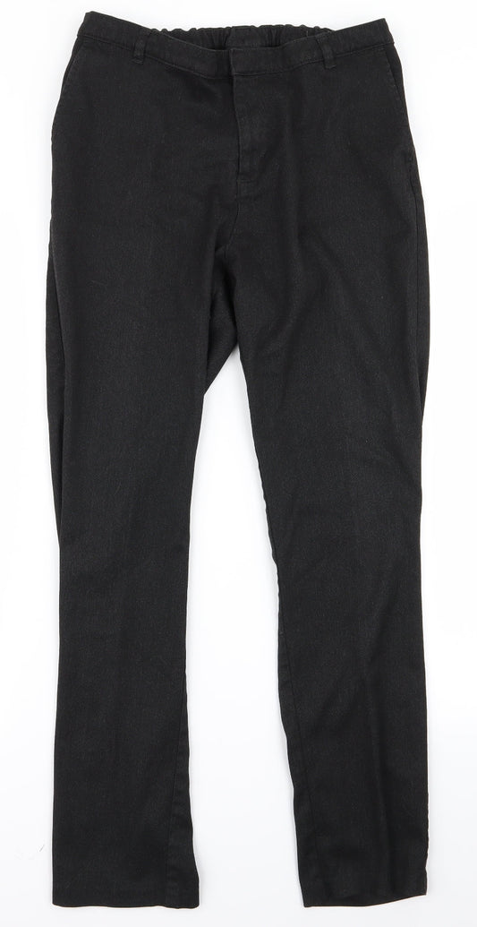 George Mens Black   Trousers  Size 16 L24 in
