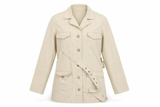 Front view of New Look women’s beige trench coat coat, size M