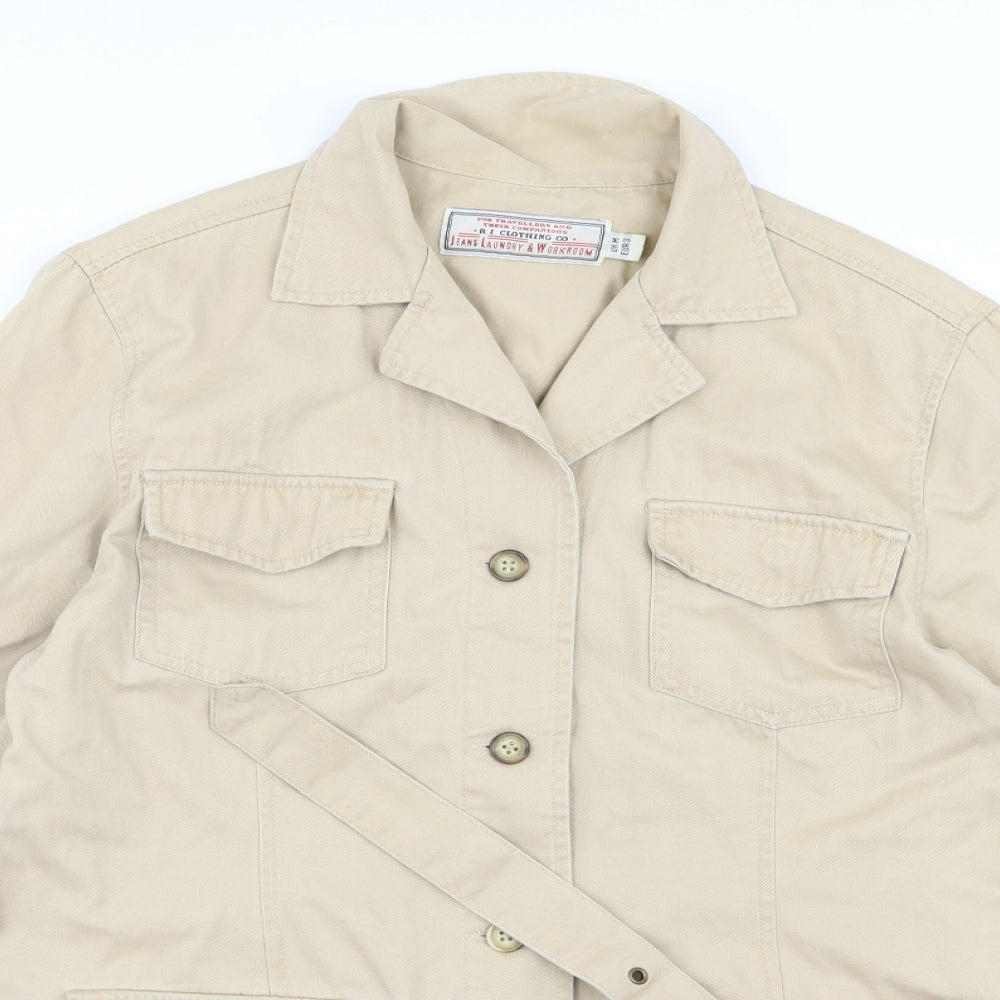 New Look Womens Beige   Trench Coat Coat Size M