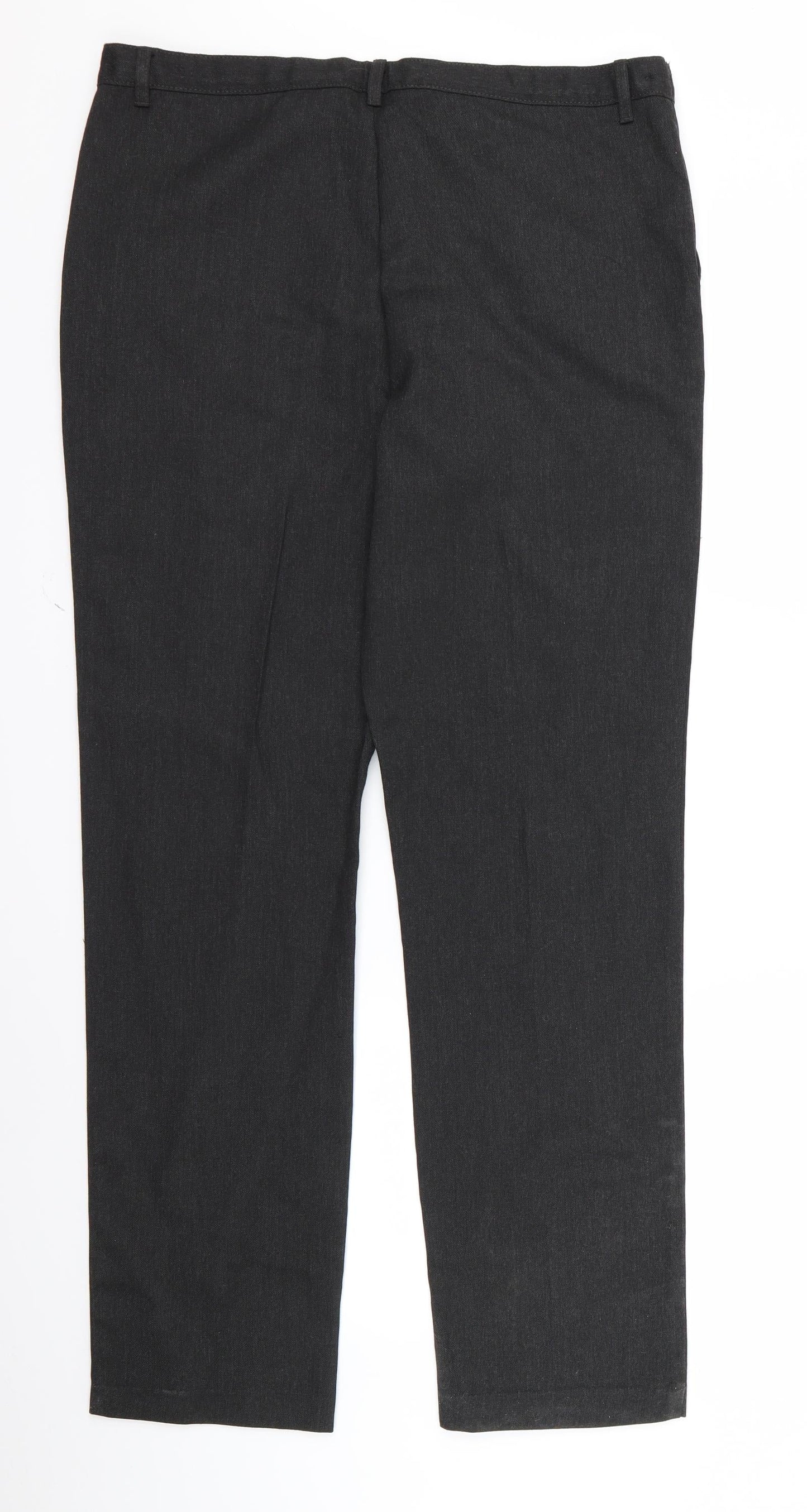 George Mens Black   Trousers  Size 16 L24 in