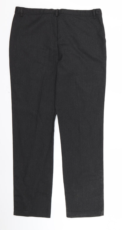 George Mens Black   Trousers  Size 16 L24 in