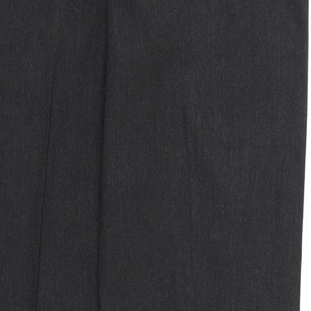 George Mens Black   Trousers  Size 16 L24 in