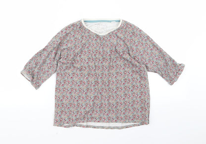 NEXT Girls Green Fair Isle  Top Pyjama Top Size 9 Years