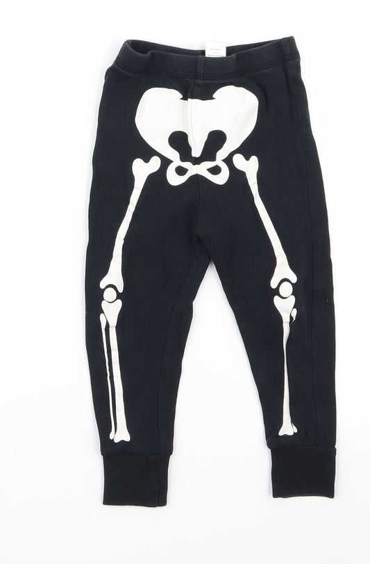 George Boys Black   Jogger Trousers Size 2 Years