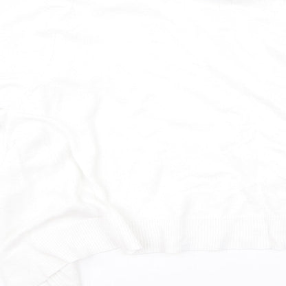 H&M Womens White   Cardigan Jumper Size 12